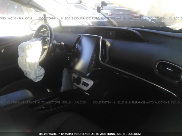 JTDKARFP0H3013162 - 2017 TOYOTA PRIUS PRIME  ნაცრისფერი ფოტო 5