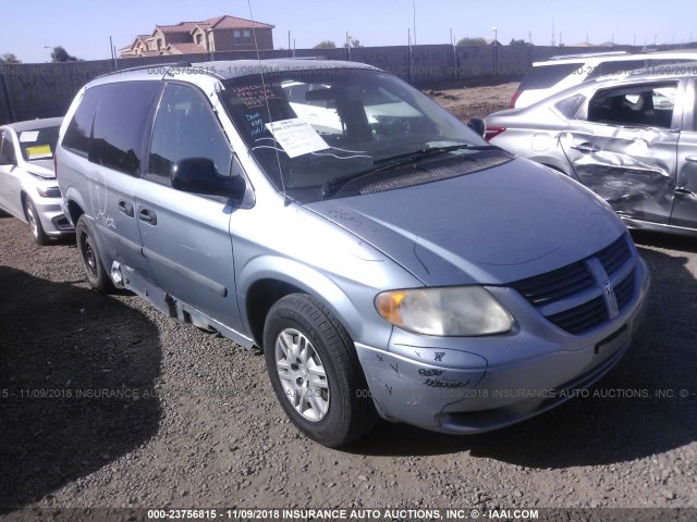 1D4GP24RX5B299039 - 2005 DODGE GRAND CARAVAN SE BLUE photo 1