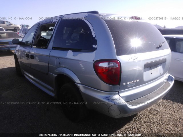 1D4GP24RX5B299039 - 2005 DODGE GRAND CARAVAN SE BLUE photo 3