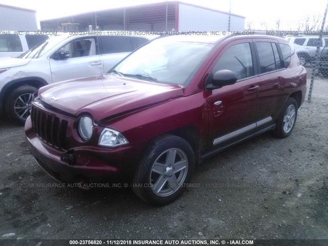 1J4NT1FB0AD629533 - 2010 JEEP COMPASS SPORT RED photo 2