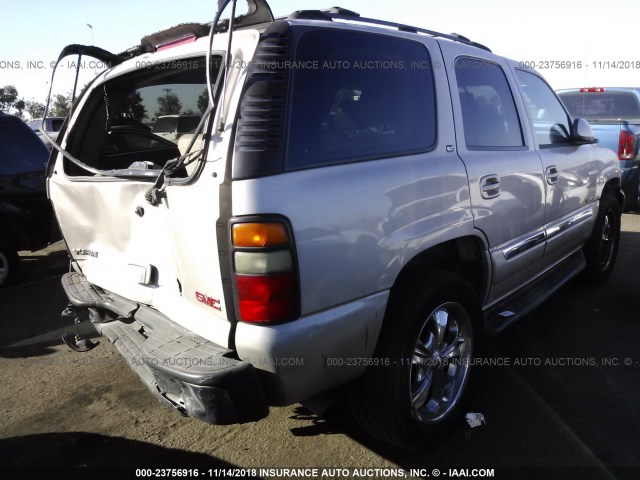 1GKEC13T25J157334 - 2005 GMC YUKON TAN photo 4