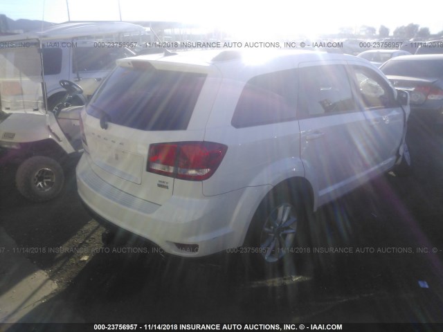 3C4PDCBG2FT743253 - 2015 DODGE JOURNEY SXT WHITE photo 4