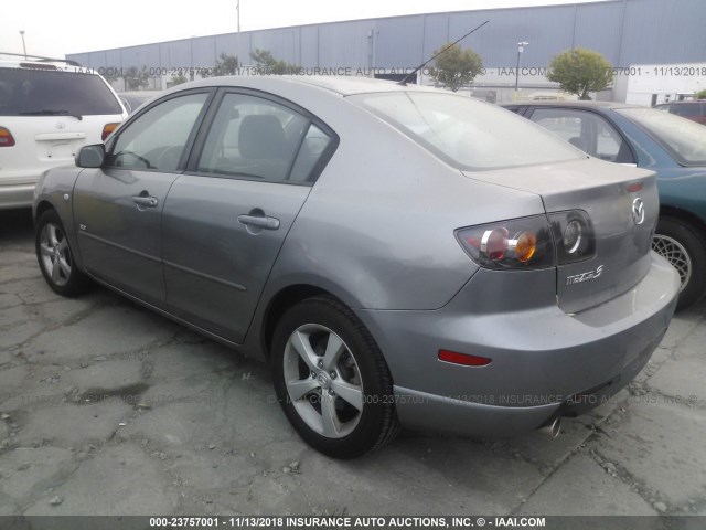 JM1BK123261482280 - 2006 MAZDA 3 S GRAY photo 3