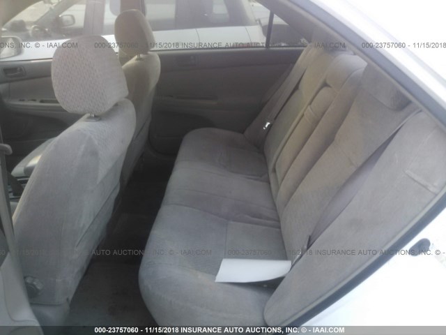 4T1BE32K23U156382 - 2003 TOYOTA CAMRY LE/XLE/SE WHITE photo 8