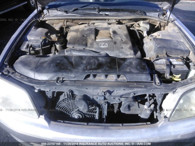 JT8BH28F2W0124901 - 1998 LEXUS LS 400 SILVER photo 10