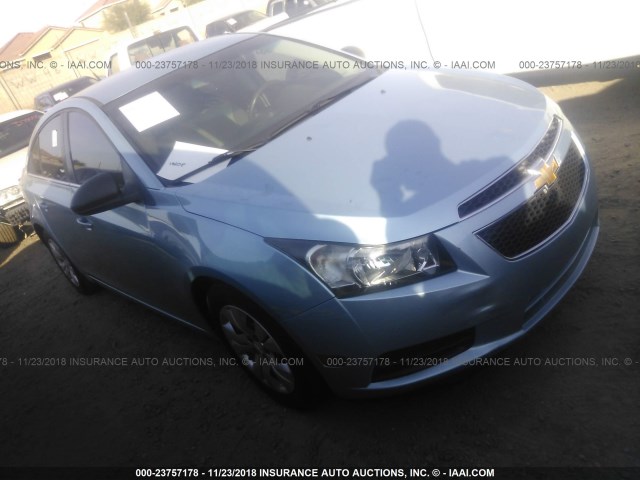 1G1PC5SH6C7269078 - 2012 CHEVROLET CRUZE LS BLUE photo 1