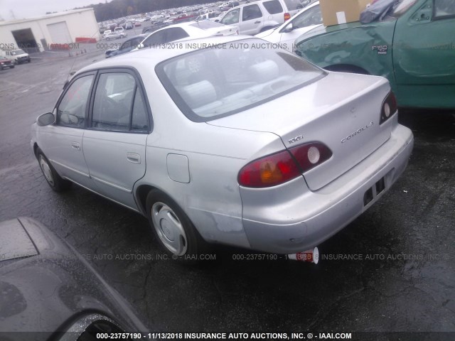 1NXBR12E72Z626021 - 2002 TOYOTA COROLLA CE/LE/S SILVER photo 3