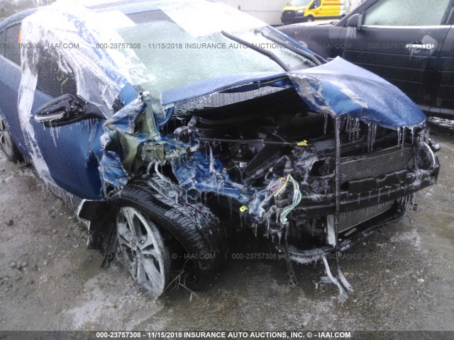 KNAFZ4A87E5088371 - 2014 KIA FORTE EX BLUE photo 6