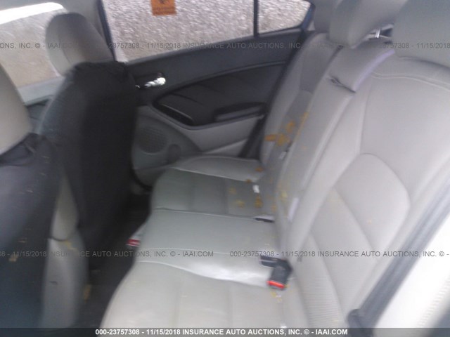 KNAFZ4A87E5088371 - 2014 KIA FORTE EX BLUE photo 8