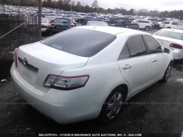 4T1BB3EK6BU137630 - 2011 TOYOTA CAMRY HYBRID WHITE photo 4