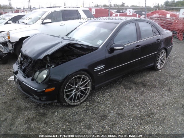 WDBRF52H86A875270 - 2006 MERCEDES-BENZ C GENERATION 2006 230 BLACK photo 2