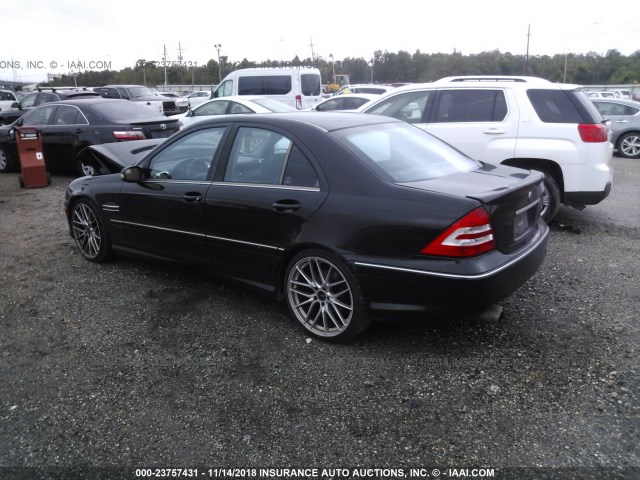 WDBRF52H86A875270 - 2006 MERCEDES-BENZ C GENERATION 2006 230 BLACK photo 3