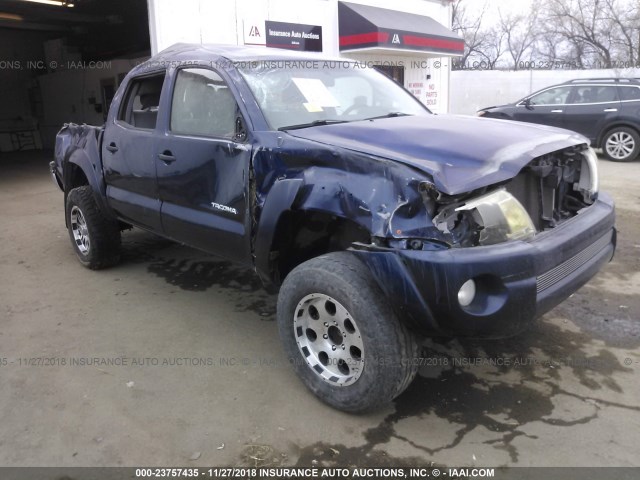 5TEJU62N17Z354916 - 2007 TOYOTA TACOMA DOUBLE CAB PRERUNNER BLUE photo 1