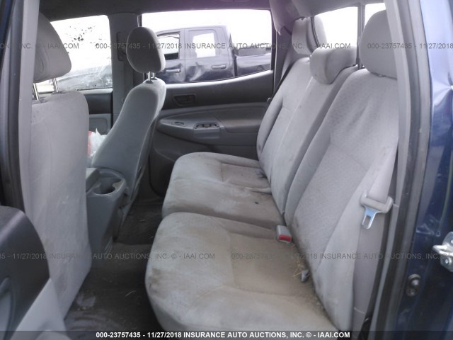 5TEJU62N17Z354916 - 2007 TOYOTA TACOMA DOUBLE CAB PRERUNNER BLUE photo 8