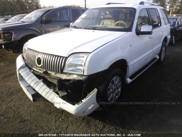 4M2EU48856UJ05978 - 2006 MERCURY MOUNTAINEER PREMIER WHITE photo 2