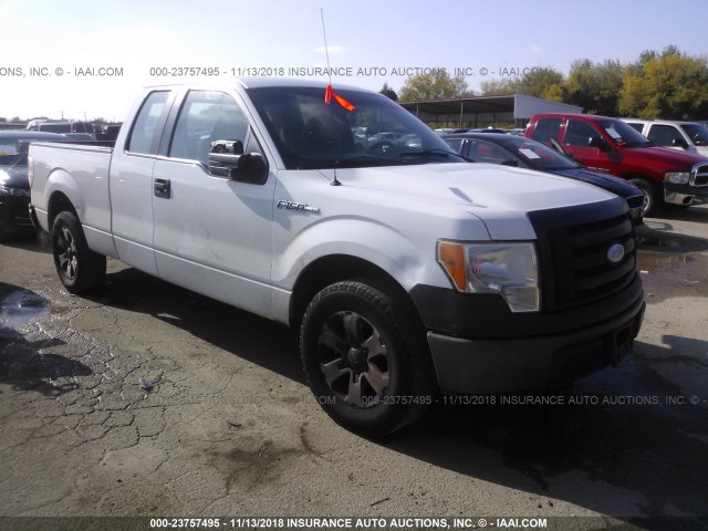 1FTRX12W59KA17274 - 2009 FORD F150 SUPER CAB WHITE photo 1