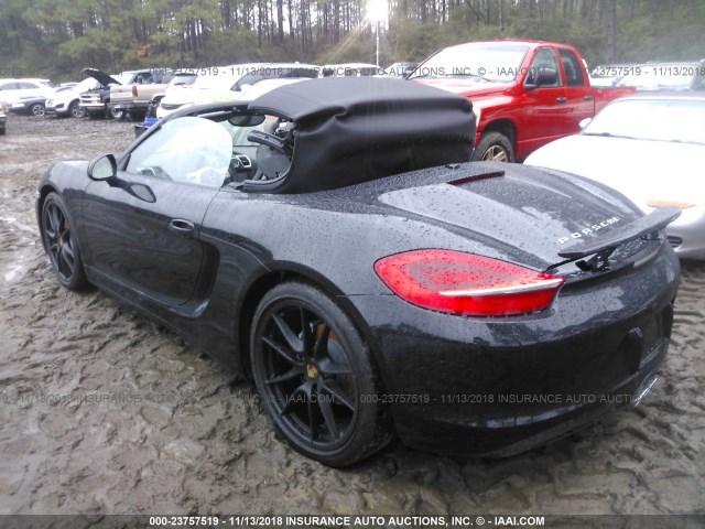 WP0CA2A83FS120270 - 2015 PORSCHE BOXSTER BLACK photo 3