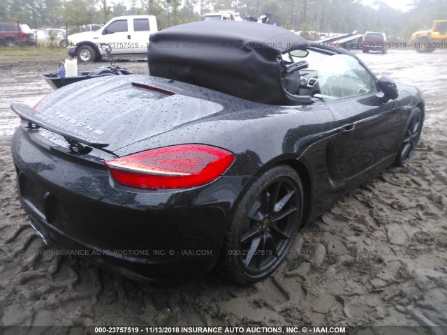 WP0CA2A83FS120270 - 2015 PORSCHE BOXSTER BLACK photo 4