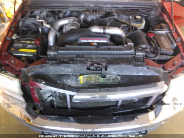 1FTNX21P13ED26955 - 2003 FORD F250 SUPER DUTY RED photo 10