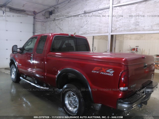 1FTNX21P13ED26955 - 2003 FORD F250 SUPER DUTY RED photo 3