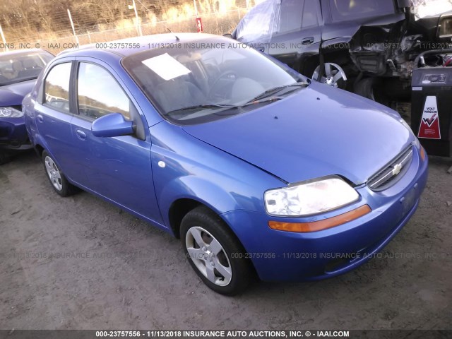 KL1TD52675B358344 - 2005 CHEVROLET AVEO LS BLUE photo 1
