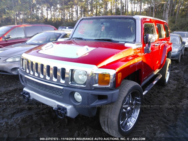 5GTEN13EX98150810 - 2009 HUMMER H3 RED photo 6