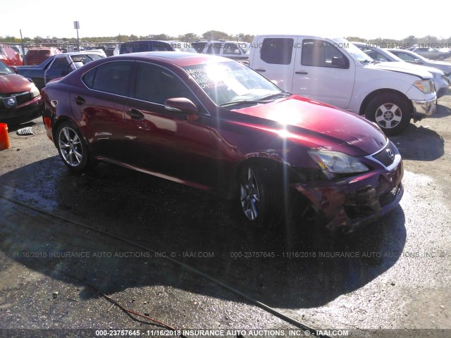 JTHBF5C25A2098500 - 2010 LEXUS IS 250 RED photo 1