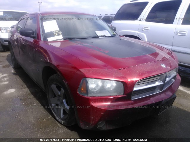 2B3KA33V29H595149 - 2009 DODGE CHARGER SXT RED photo 1