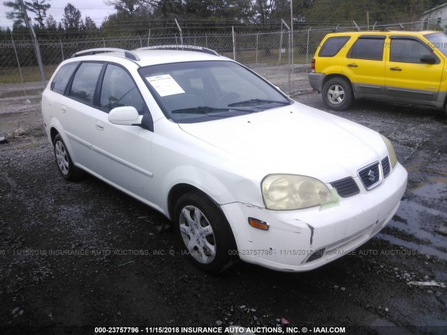 KL5JD86ZX5K101786 - 2005 SUZUKI FORENZA S WHITE photo 1