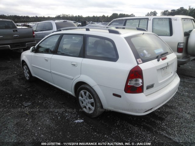 KL5JD86ZX5K101786 - 2005 SUZUKI FORENZA S WHITE photo 3