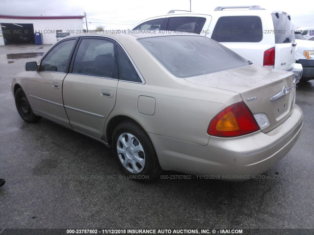 4T1BF28B61U178199 - 2001 TOYOTA AVALON XL/XLS GOLD photo 3