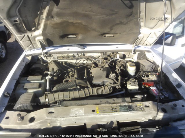 1FTYR10U48PA45883 - 2008 FORD RANGER WHITE photo 10