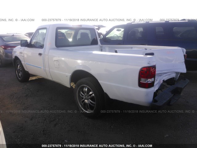 1FTYR10U48PA45883 - 2008 FORD RANGER WHITE photo 3