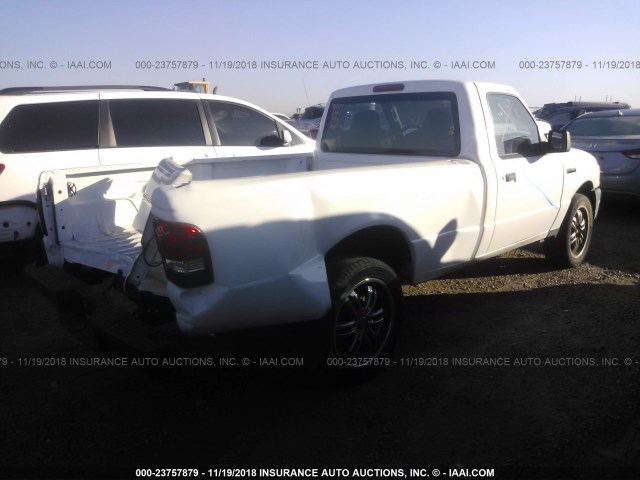 1FTYR10U48PA45883 - 2008 FORD RANGER WHITE photo 4