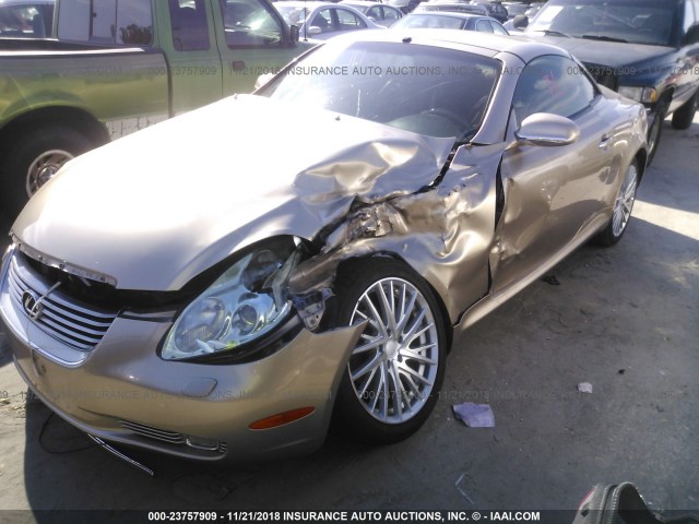 JTHFN48Y340052532 - 2004 LEXUS SC 430 GOLD photo 2