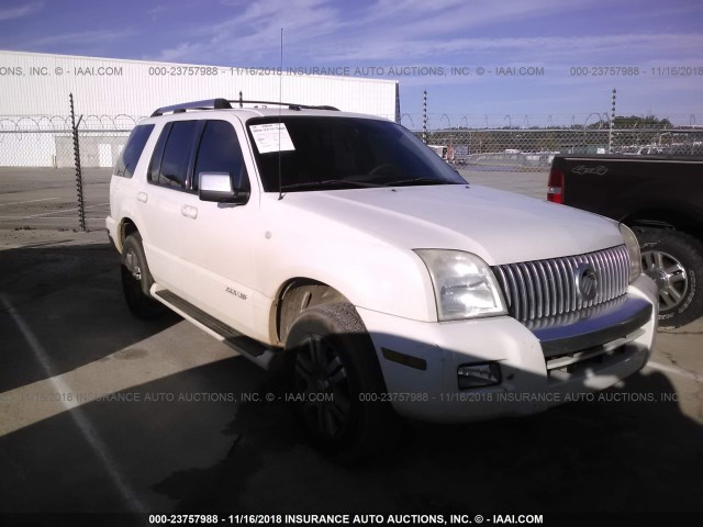 4M2EU38868UJ02357 - 2008 MERCURY MOUNTAINEER PREMIER WHITE photo 1