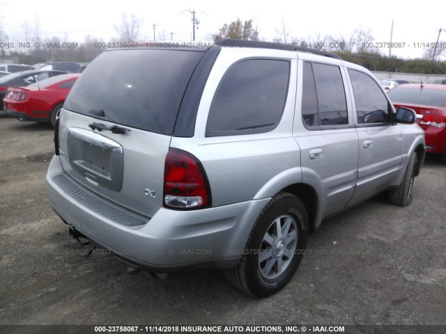 5GADS13S442288714 - 2004 BUICK RAINIER CXL GRAY photo 4