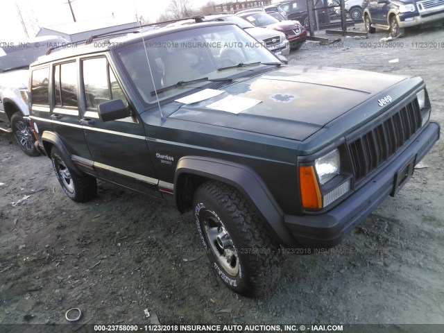 1J4FJ68S5TL203396 - 1996 JEEP CHEROKEE SPORT/CLASSIC GREEN photo 1