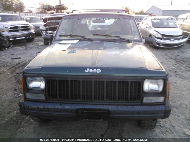 1J4FJ68S5TL203396 - 1996 JEEP CHEROKEE SPORT/CLASSIC GREEN photo 6