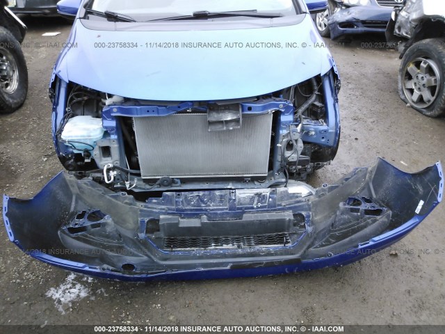 JHMGK5H57GX009283 - 2016 HONDA FIT LX BLUE photo 6