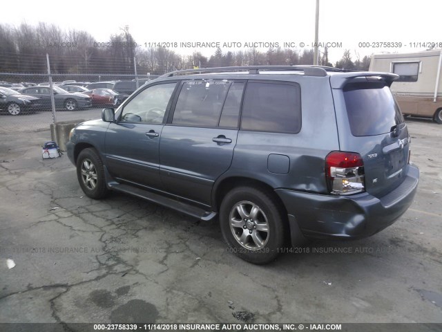 JTEDP21A150051784 - 2005 TOYOTA HIGHLANDER LIMITED BLUE photo 3