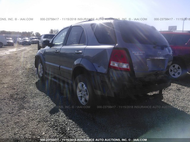 KNDJC733565502704 - 2006 KIA SORENTO EX/LX GRAY photo 3