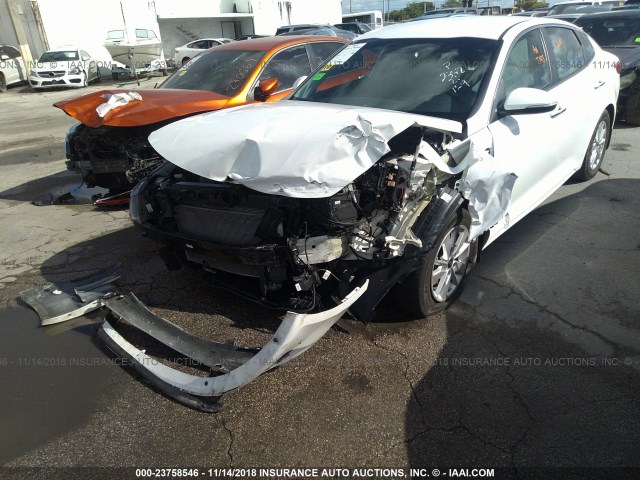 KNAGT4L34G5102348 - 2016 KIA OPTIMA LX WHITE photo 6