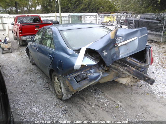 4T1BF32K13U544409 - 2003 TOYOTA CAMRY LE/XLE/SE BLUE photo 3