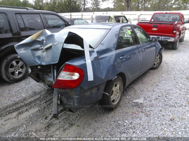 4T1BF32K13U544409 - 2003 TOYOTA CAMRY LE/XLE/SE BLUE photo 4