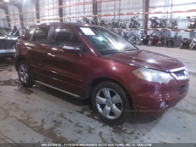 5J8TB18537A010489 - 2007 ACURA RDX TECHNOLOGY RED photo 1