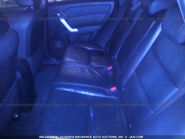 5J8TB18537A010489 - 2007 ACURA RDX TECHNOLOGY RED photo 8