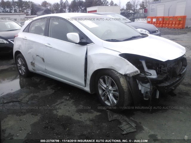 KMHD35LE8DU097035 - 2013 HYUNDAI ELANTRA GT WHITE photo 1