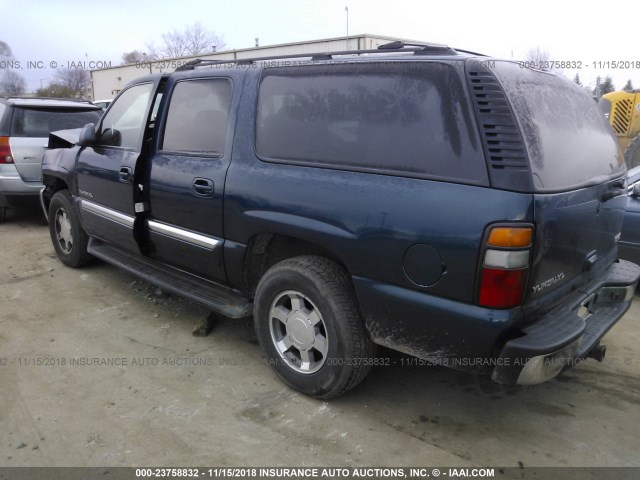 1GKFK16Z15J149796 - 2005 GMC YUKON XL K1500 Navy photo 3