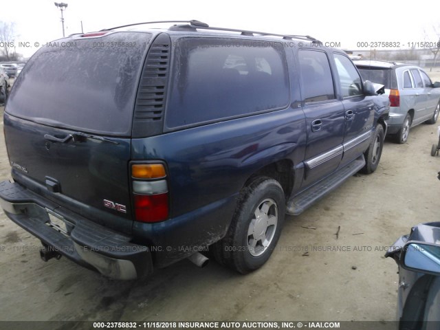 1GKFK16Z15J149796 - 2005 GMC YUKON XL K1500 Navy photo 4